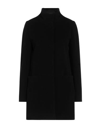 Cinzia Rocca Woman Coat Midnight Blue Size 8 Wool, Polyamide, Cashmere In Black