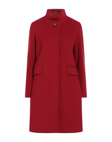 Cinzia Rocca Woman Coat Red Size 6 Wool, Polyamide, Cashmere