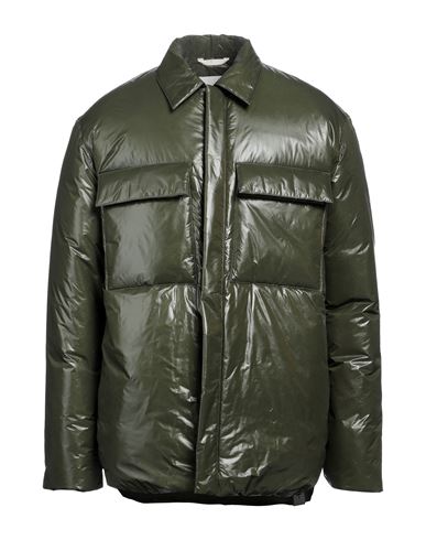 Jil Sander Man Down Jacket Military Green Size 46 Polyamide