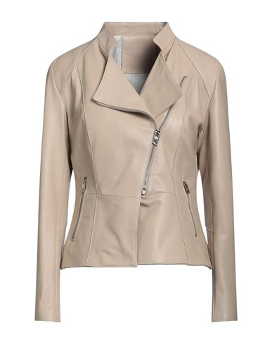 Masterpelle Woman Jacket Blush Size 8 Soft Leather In Pink