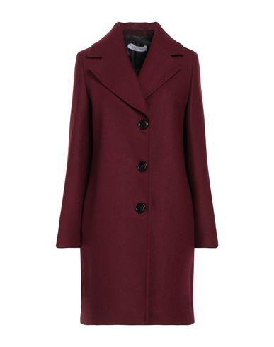 Caractere Caractère Woman Coat Garnet Size 8 Wool, Polyamide In Red