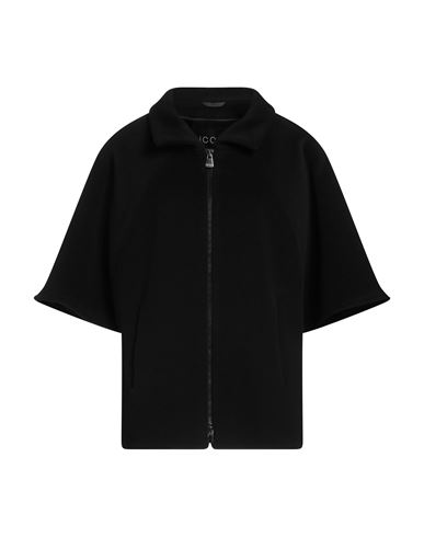 Shop Cinzia Rocca Woman Coat Black Size 10 Wool, Polyamide, Cashmere