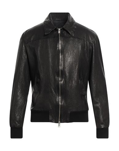 Dfour Man Jacket Black Size 42 Soft Leather