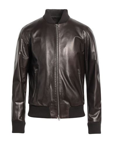 Masterpelle Man Jacket Dark Brown Size Xxl Soft Leather