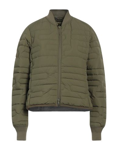 Y-3 Woman Down Jacket Military Green Size Xl Polyamide