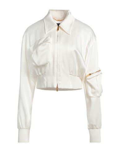 Blumarine Woman Jacket Ivory Size 6 Acetate, Viscose, Elastane In White