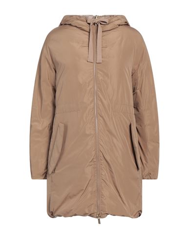Peserico Woman Down Jacket Light Brown Size 4 Polyamide In Beige