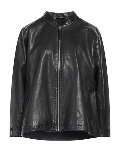 Freaky Nation Woman Jacket Black Size Xl Soft Leather