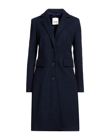 Kate By Laltramoda Woman Coat Navy Blue Size 8 Polyester