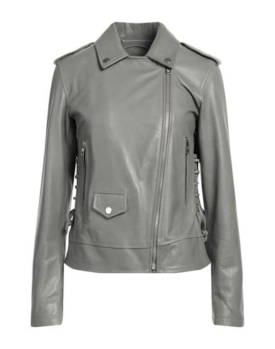 Masterpelle Woman Jacket Sage Green Size 8 Soft Leather