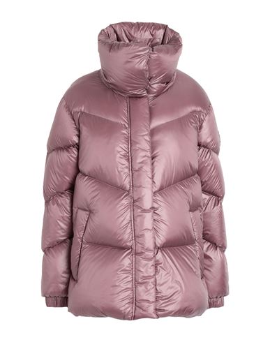 Shop Woolrich Aliquippa Puffer Jacket Woman Puffer Mauve Size L Polyamide In Purple