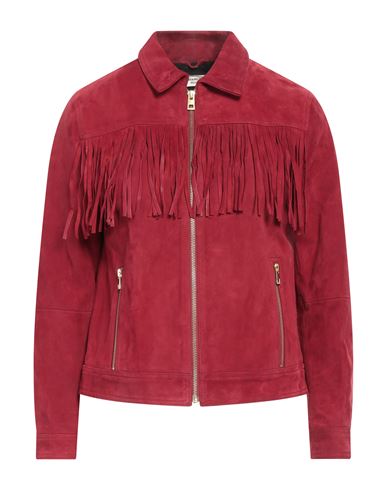 Zadig & Voltaire Woman Jacket Brick Red Size M Goat Skin