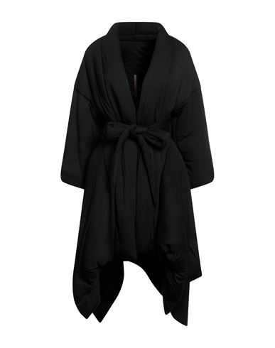 Rick Owens Lilies Woman Coat Black Size 2 Viscose, Cotton, Polyamide