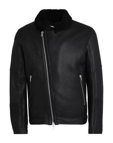 Dfour Man Jacket Black Size 44 Soft Leather