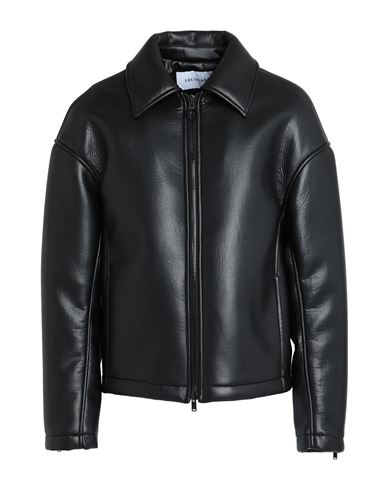 Trussardi Man Jacket Black Size 46 Polyester, Polyurethane, Viscose, Elastane
