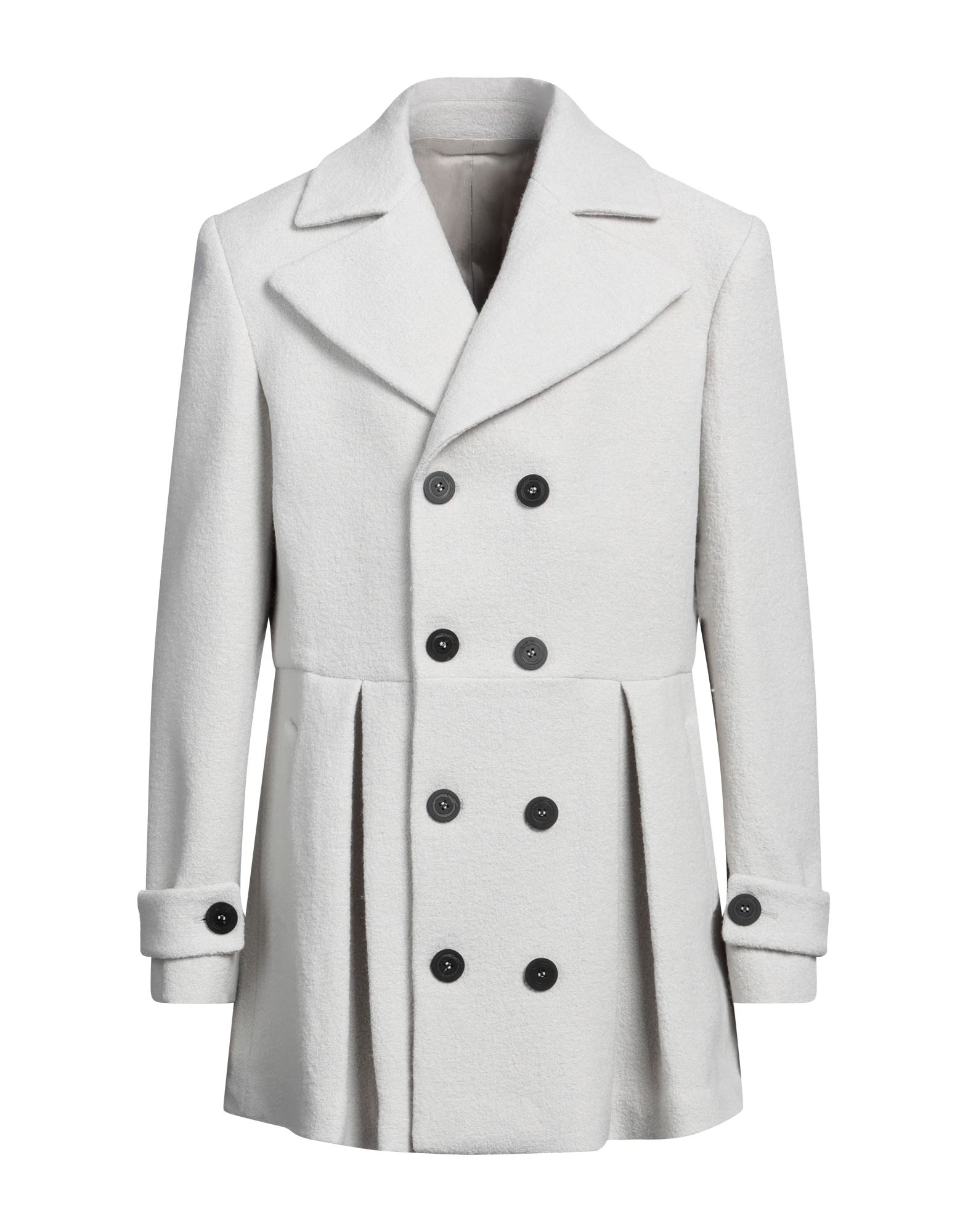 《セール開催中》TRUSSARDI メンズ コート ライトグレー 46 バージンウール 57% / レーヨン 43%