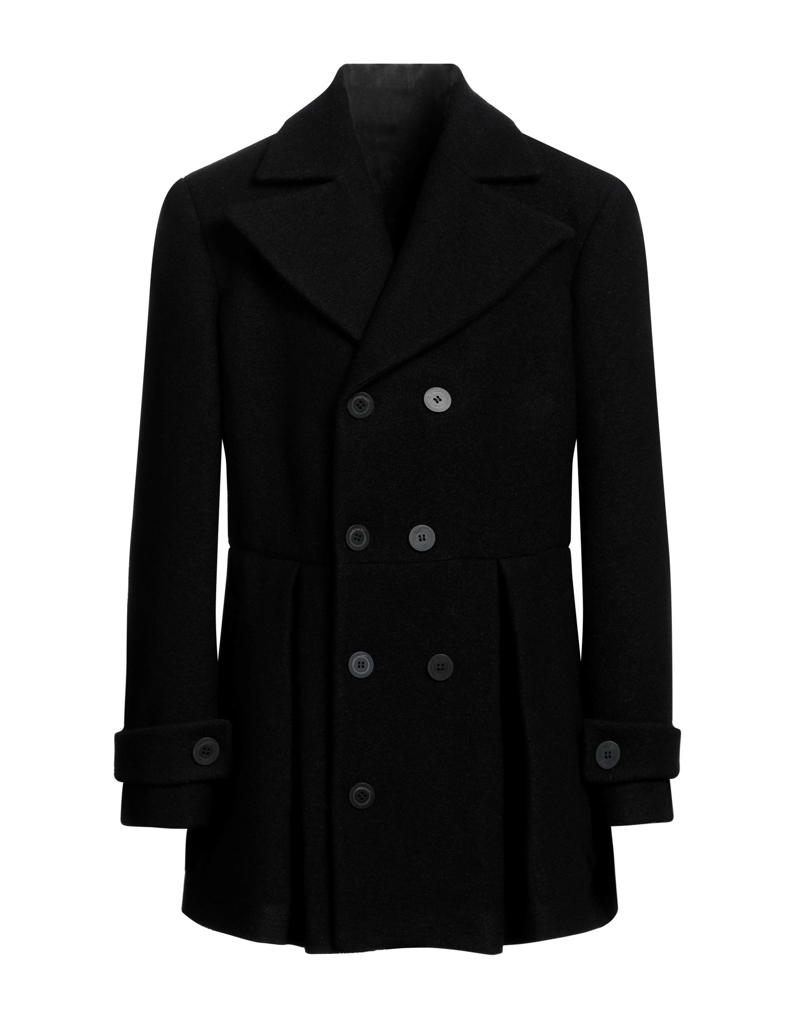《セール開催中》TRUSSARDI メンズ コート ブラック 48 バージンウール 57% / レーヨン 43%