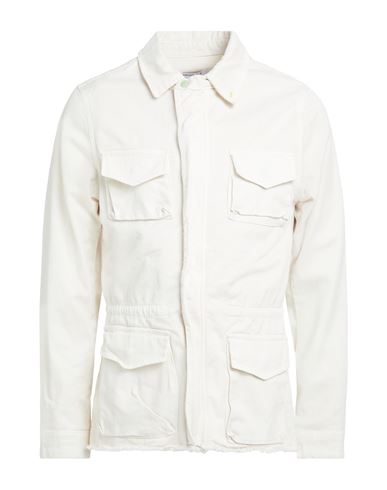 Shop Displaj Man Jacket Cream Size Xl Cotton, Elastane In White