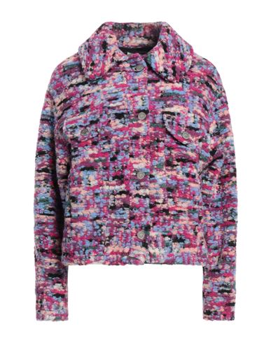 Gaelle Paris Gaëlle Paris Woman Jacket Mauve Size 6 Wool, Polyester In Purple