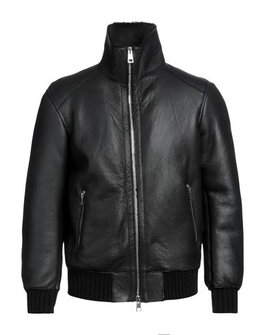 Shop Delan Man Jacket Black Size 40 Ovine Leather
