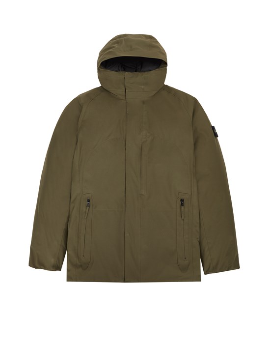 Cazadora Hombre 40434 HOODED DOWN JACKET 
SOFT SHELL-R_e.dye® TECHNOLOGY + DOWN Front STONE ISLAND TEEN