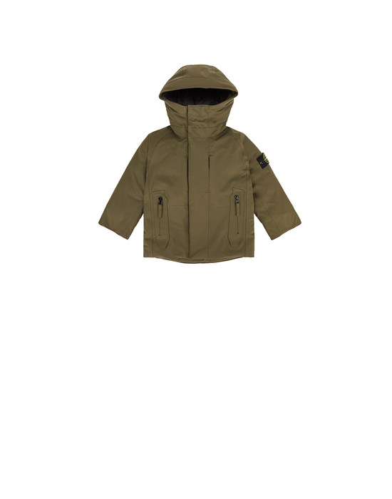 Jacket Man 40434 HOODED DOWN JACKET 
SOFT SHELL-R_e.dye® TECHNOLOGY + DOWN Front STONE ISLAND BABY