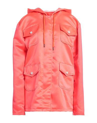 Frankie Morello Woman Jacket Coral Size Xs Polyester, Polyamide In Red