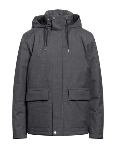 Sandro Man Coat Lead Size S Polyester, Wool, Polyamide, Polyurethane In Grey