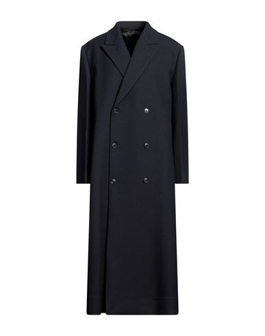 QUIRA QUIRA WOMAN COAT MIDNIGHT BLUE SIZE 6 VIRGIN WOOL 