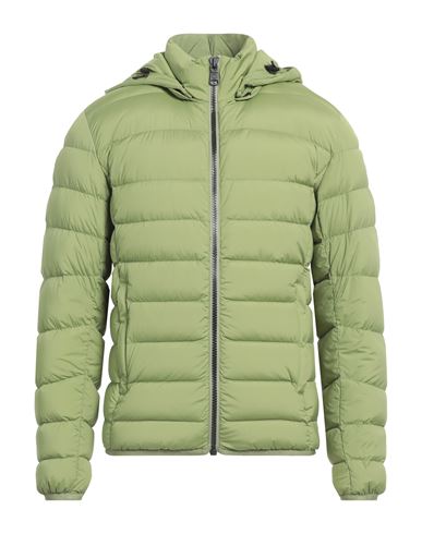 Colmar Man Puffer Light Green Size 46 Polyamide, Elastane In Green