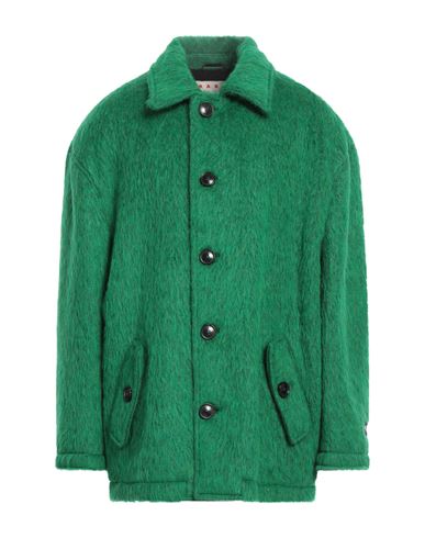 MARNI MARNI MAN COAT GREEN SIZE 40 SYNTHETIC FIBERS, WOOL, MOHAIR WOOL, ALPACA WOOL 