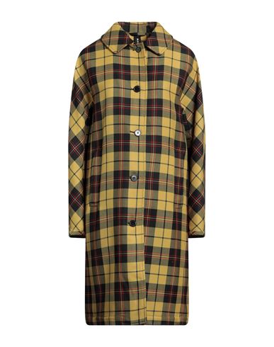Mackintosh Woman Coat Mustard Size 8 Wool, Silk In Yellow