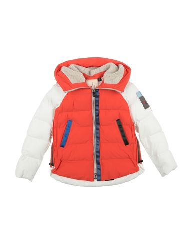 Peuterey Kids'  Toddler Boy Puffer Mandarin Size 6 Polyamide, Elastane, Acrylic, Wool In Red