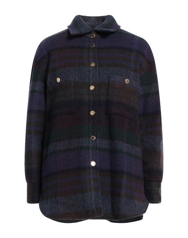 Sandro Wool-blend Coat In Purple