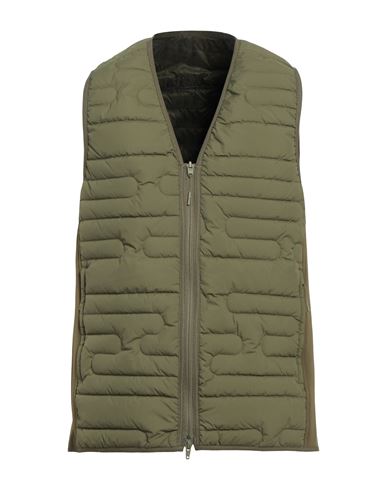 Y-3 Man Puffer Military Green Size L Metallized Polyamide, Cotton, Elastane