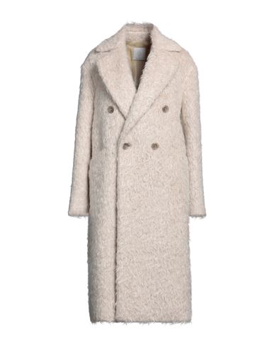 Eleventy Woman Coat Beige Size 6 Mohair Wool, Wool, Polyamide, Alpaca Wool