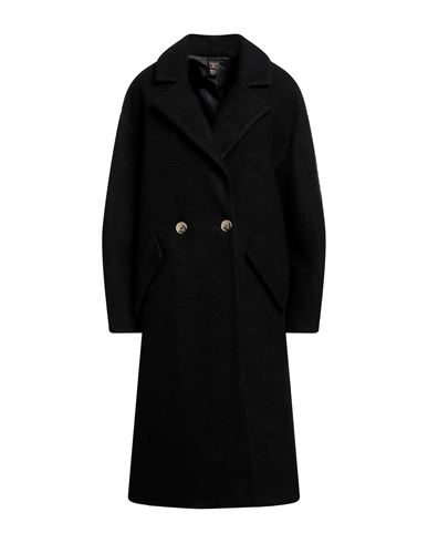 Archivio Woman Coat Black Size Onesize Wool, Polyester