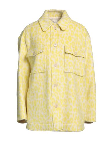 Isabel Marant Woman Coat Light Yellow Size 4 Virgin Wool