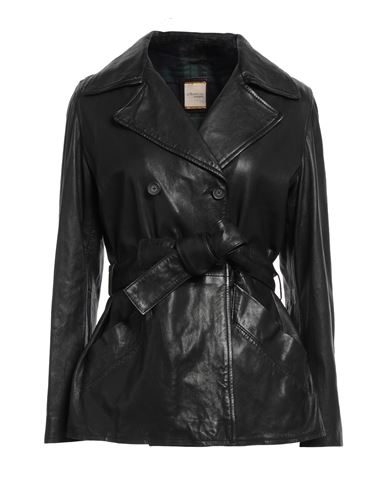 Andrea D'amico Woman Coat Black Size 6 Soft Leather