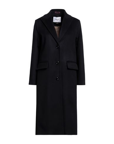 Shop Paltò Woman Coat Midnight Blue Size 10 Virgin Wool, Cashmere