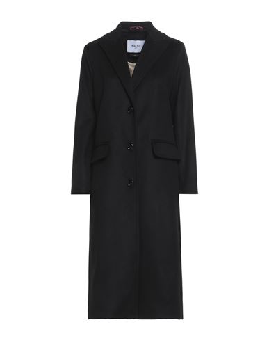 Paltò Woman Coat Black Size 4 Virgin Wool, Cashmere