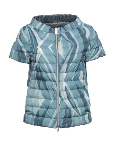 Herno Woman Down Jacket Light Blue Size 4 Polyamide