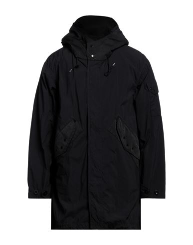 Ten C Man Overcoat & Trench Coat Black Size 40 Polyamide, Polyester
