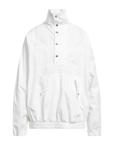 Dsquared2 Man Jacket White Size M Cotton, Elastane