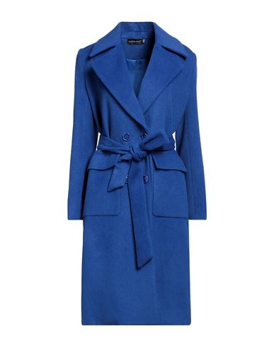 Vanessa Scott Woman Coat Bright Blue Size M Polyester, Acrylic, Rayon