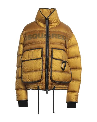 Dsquared2 Woman Down Jacket Mustard Size 0 Polyamide In Yellow