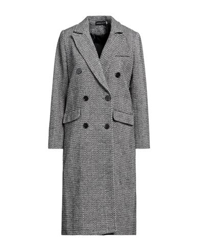 Vanessa Scott Woman Coat Black Size L Polyester