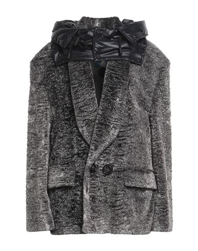 Dsquared2 Woman Coat Grey Size 2 Viscose, Cotton In Gray