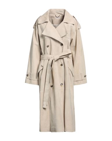 The Mannei Woman Overcoat Beige Size 1 Soft Leather
