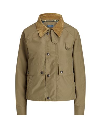 Polo Ralph Lauren Short Jacket In Technical Cotton In Green